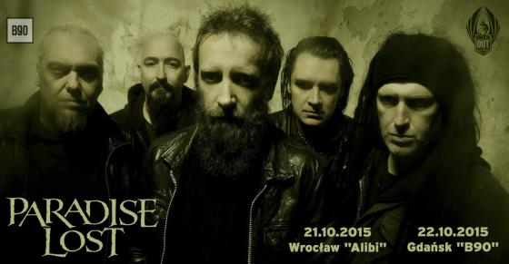 Paradise Lost na dwóch koncertach w Polsce!